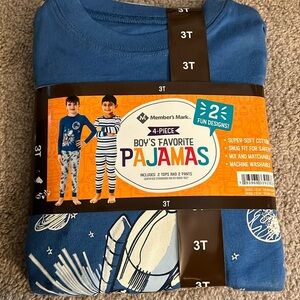 Boys 3T pajama set 2 pair Rockets NWT